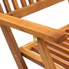 vidaXL طقم سفرة للحديقة قابل للطي 9 قطع خشب أكاسيا صلب