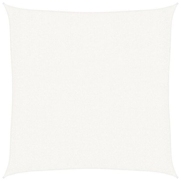 vidaXL مظلة شراعية HDPE مربعة الشكل 3.6&times;3.6 سم أبيض