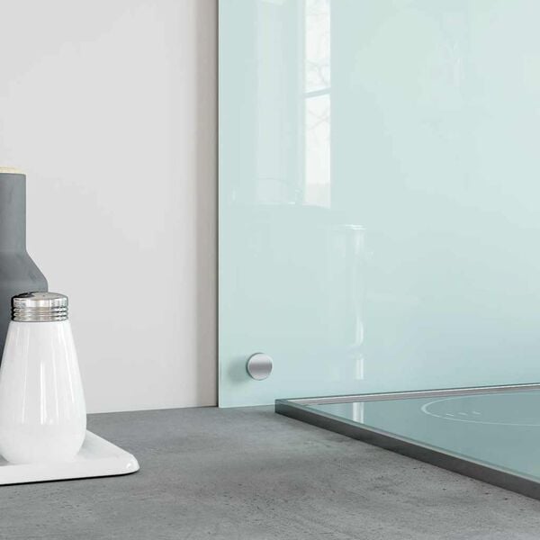 vidaXL لوح باكسبلاش شفاف للمطبخ 80&times;60 سم زجاج مقسى