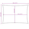 vidaXL مظلة شراعية قماش أكسفورد مستطيلة 2.5&times;4 م قرميدي