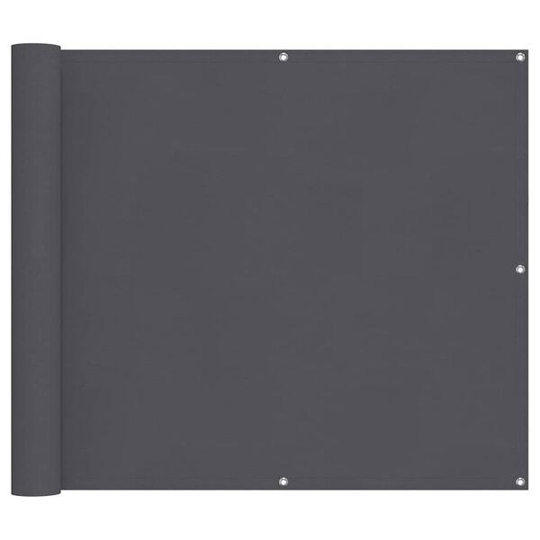 vidaXL ساتر شرفة أنثراسيت 90&times;300 سم قماش أكسفورد