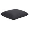 vidaXL 314360 vidaXL Throw Pillows 4 pcs Black 60x60 cm Fabric