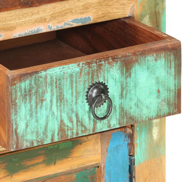 vidaXL خزانة جانبية 70×35×65 سم خشب صلب مستصلح