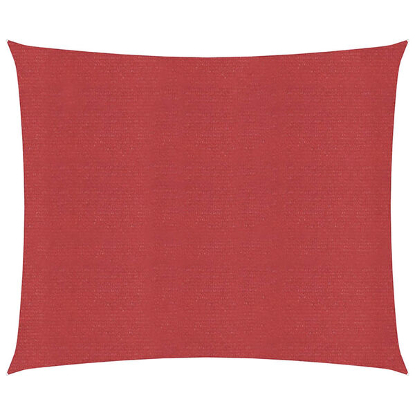 vidaXL مظلة شراعية 160 جم/م² أحمر 4.5×4.5 م HDPE