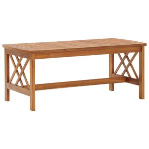 vidaXL طاولة قهوة 102&times;50&times;43 سم خشب أكاسيا صلب