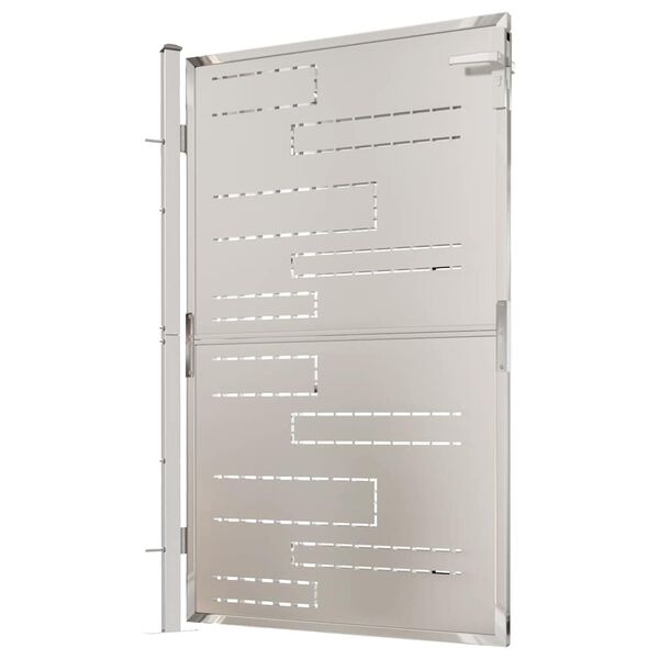 vidaXL بوابة حديقة 100×150 سم فولاذ مقاوم للصدأ