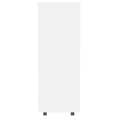 vidaXL دولاب ملابس أبيض 80×40×110 سم خشب صناعي