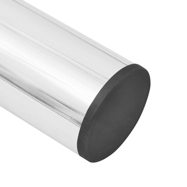 vidaXL عدد 2 ق أرجل طاولة تلسكوبية كروم 710-1100 ملم