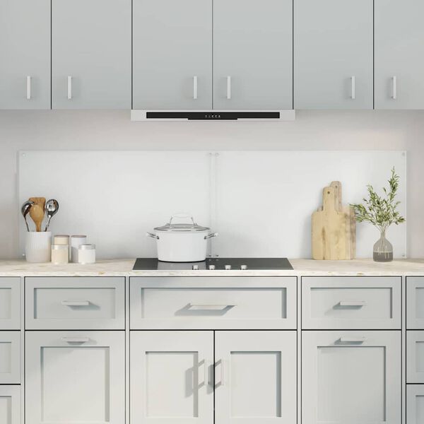 vidaXL حائط مطبخ 2 pcs شفاف 90 x 50 cm زجاج مقسى