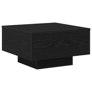 vidaXL طاولة قهوة البلوط الأسود 55 x 55 x 31 cm