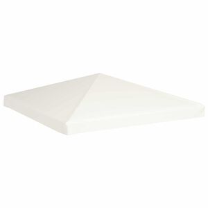 vidaXL سقف مظلة علوي 310 جم/ م&sup2; 3&times;3 م أبيض كريمي