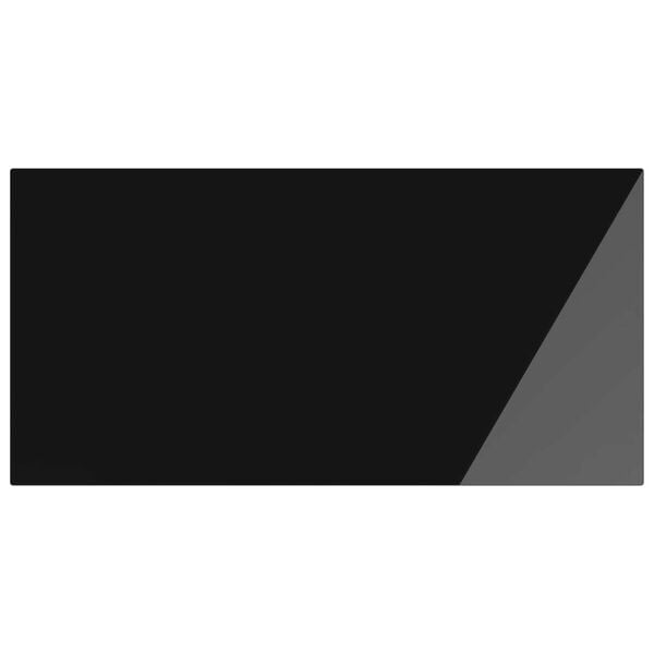 vidaXL سطح الطاولة 4 pcs أسود glass