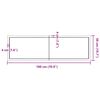 vidaXL سطح طاولة لون بني فاتح 180*50*(2-4) سم خشب صلب معالج وحواف خام