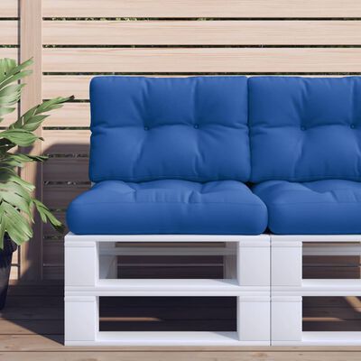 vidaXL وسادة أريكة طبليات أزرق ملكي 50×40×10 سم