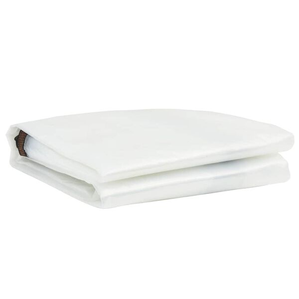 vidaXL قماش مشمع شفاف مع فتحات 2 &times; 2 متر من البولي إيثيلين