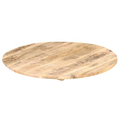 vidaXL سطح طاولة دائري خشب مانجو صلب دائري 15-16 مم 50 سم