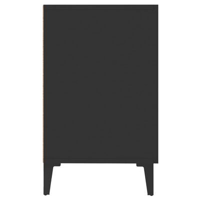 vidaXL خزانة جانبية أسود 100×36×60 سم خشب صناعي