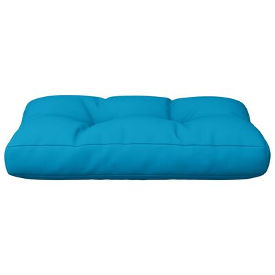 vidaXL وسادة أريكة طبليات أزرق 60×40×10 سم