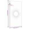 vidaXL ديكور حائط حديقة 55x105 سم فولاذ كورتن تصميم شمس