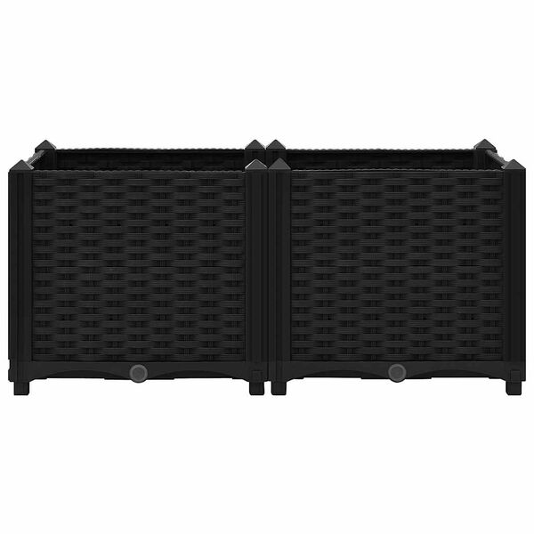 vidaXL سرير مرتفع من 80x40x38 سم من البولي بروبيلين