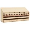 vidaXL عش دجاج 5 حجرات 54x33x117 سم خشب صنوبر صلب