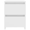 vidaXL خزانات جانب سرير 2 ق لون أبيض 30&times;30&times;40 سم خشب صناعي