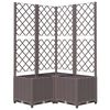 vidaXL حديقة بني 80 x 80 x 136 cm