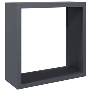 vidaXL رف حطب بلون أنثراسيت، 100&times;40&times;100 سم، مصنوع من الفولاذ