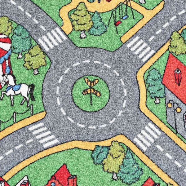 vidaXL حصيرة لعب رمادي 200 &times; 90 سم قماش