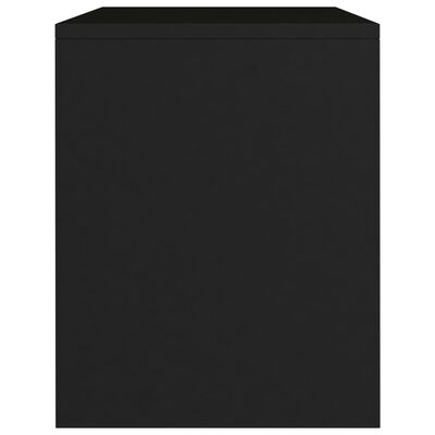 vidaXL خزانات جانب السرير 2 ق لون أسود 40×30×40 سم خشب صناعي