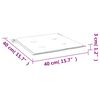 vidaXL وسائد كرسي حديقة 6 قطع كاروهات رمادي 40&times;40&times;4 سم قماش أوكسفورد