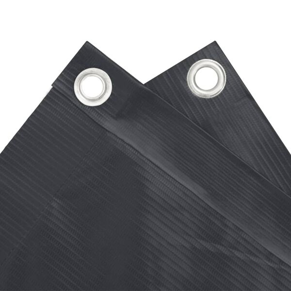 vidaXL حاجز شرفة أكسفورد قماش 75×600 سم أنثراسيت