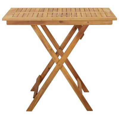 vidaXL طاولة حديقة قابلة للطي 90×90×75 سم خشب أكاسيا صلب