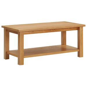 vidaXL طاولة قهوة 90&times;45&times;40 سم خشب بلوط صلب