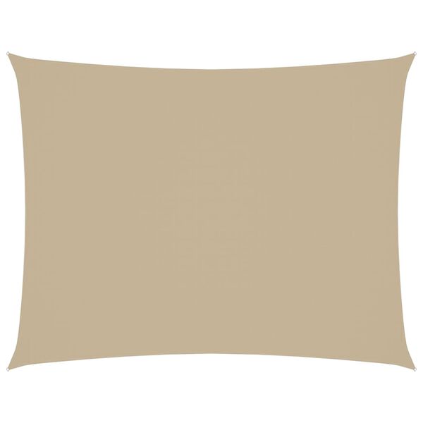 vidaXL مظلة شراعية قماش أكسفورد مستطيلة 2×3.5 م بيج