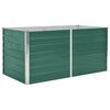 vidaXL حوض حديقة مرتفع 160&times;80&times;77 سم فولاذ مجلفن أخضر