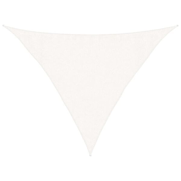 vidaXL مظلة شراعية 160 جم/م&sup2; أبيض 3.5&times;3.5&times;4.9 م HDPE