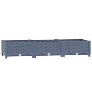 vidaXL حوض زراعي مرتفع 120&times;40&times;23 سم بولي بروبيلين