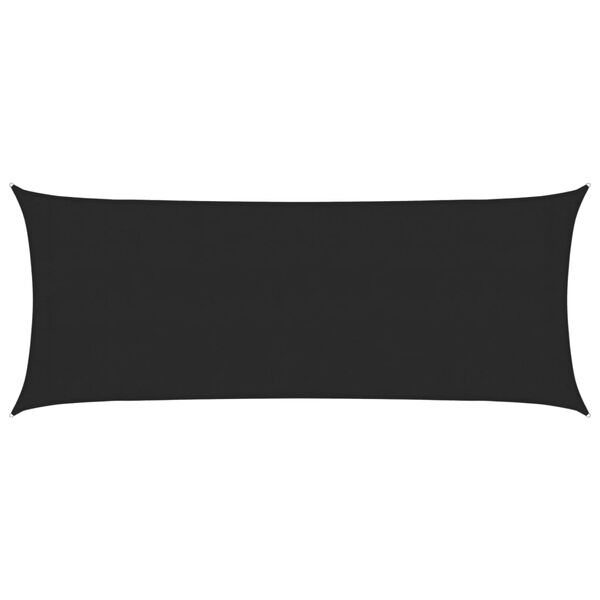 vidaXL مظلة شراعية 160 جم/م&sup2; أسود 2&times;5 م HDPE