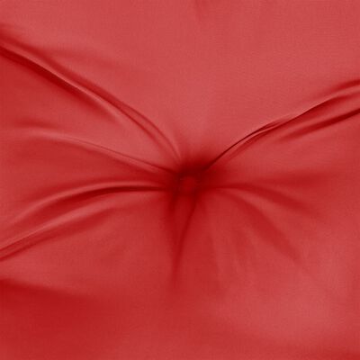vidaXL وسائد كرسي 6 ق أحمر 50×50×7 سم قماش