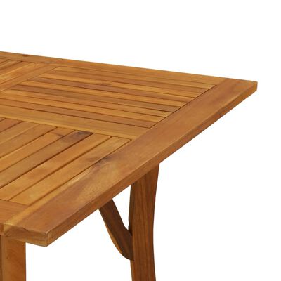 vidaXL طاولة حديقة 75x90x150 سم خشب أكاسيا صلب