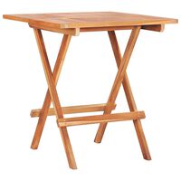 vidaXL طاولة بيسترو قابلة للطي 60×60×65 سم خشب ساج صلب