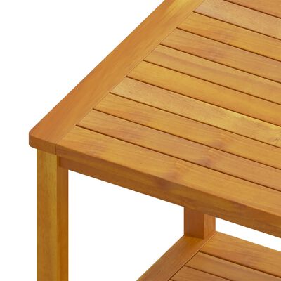 vidaXL طاولة جانبية خشب أكاسيا صلب 45×45×45 سم