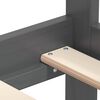vidaXL سرير نهاري رمادي خشب صنوبر صلب 90&times;200 سم