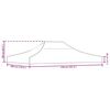 vidaXL سقف خيمة حفلات 4×3 م كريمي 270 جم/م²