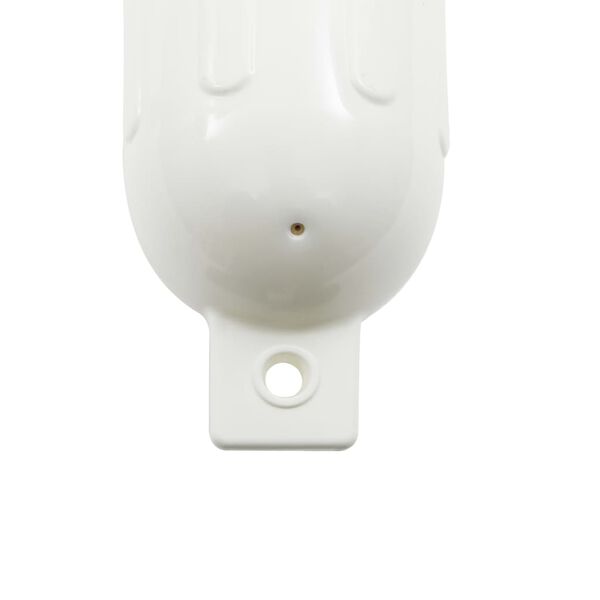 vidaXL مصد قارب 4 قطع لون أبيض 14x51 سم PVC