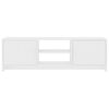 vidaXL خزانة تلفزيون أبيض 120&times;30&times;37.5 سم خشب مضغوط