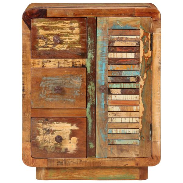 vidaXL خزانة جانبية بـ 3 أدراج 55×30×70 سم خشب مستصلح صلب