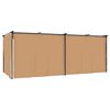 vidaXL 313900 vidaXL Gazebo with Curtains 6x3 m Taupe Steel (not for individual sales / blocked all in blockcades)
