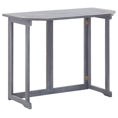 vidaXL طاولة شرفة قابلة للطي 90×50×74 سم خشب أكاسيا صلب